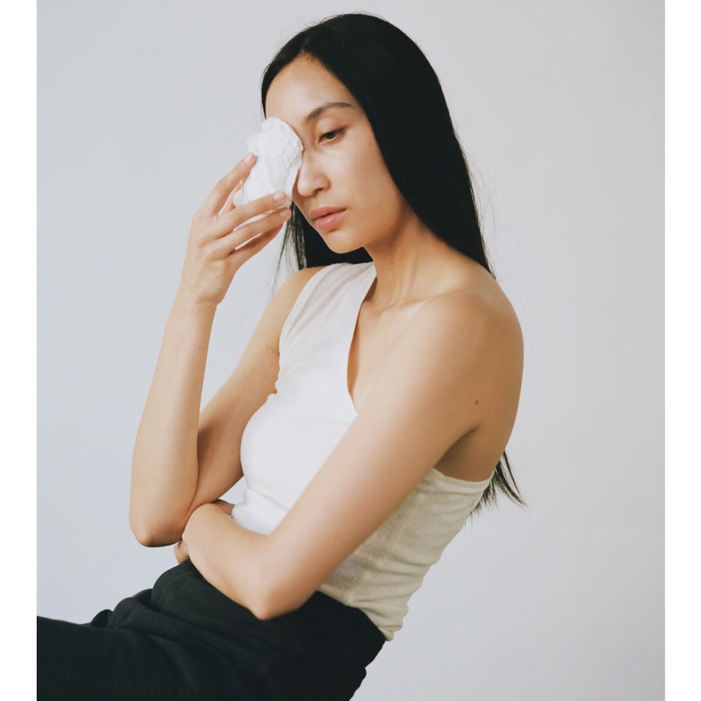 *reserved for csemones* ZORA TANK, SILK NOIL JERSEY, NATURAL, $89 (Was $134)